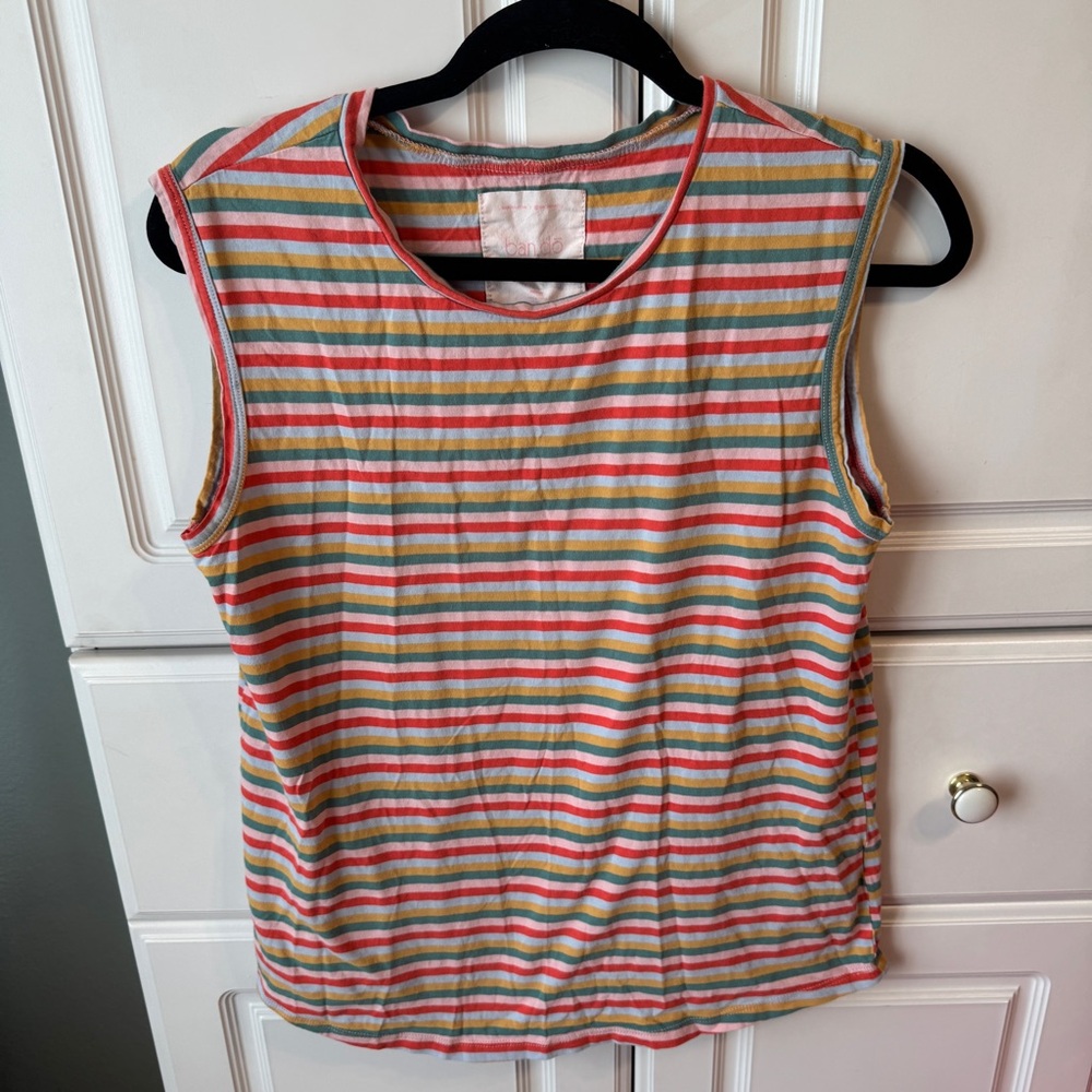 Colorful Striped Bando Tank Top 🌈